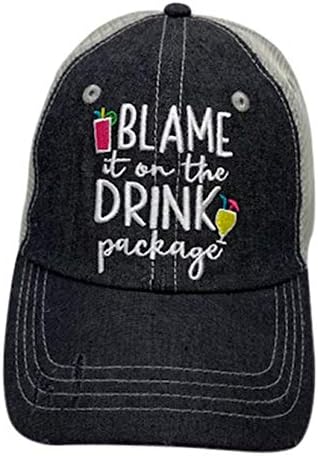 נשים קוקוביצ'י מאשימות את זה בכובע חבילת המשקה | כובע שייט | כובע שייט לנשים אפור כהה